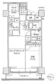 ブリリアイスト東雲キャナルコート 1004 間取り図