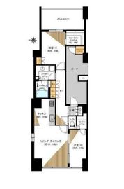 ワールドシティタワーズ ブリーズタワー 39階 間取り図