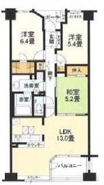 アルス品川ラ・パルフェ 6階 間取り図