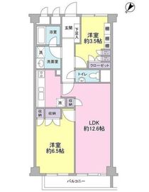 トーカンマンション南青山 2階 間取り図