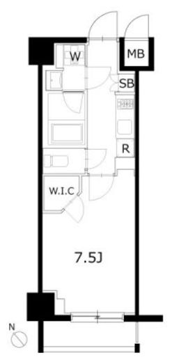 KDXレジデンス豊洲 414 間取り図
