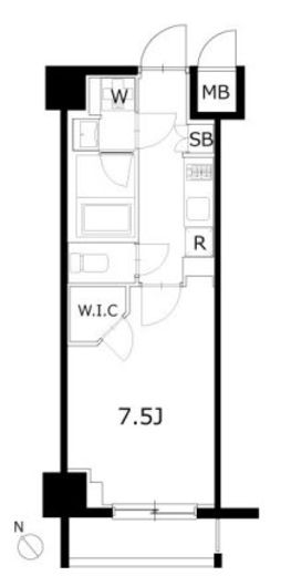 KDXレジデンス豊洲 422 間取り図