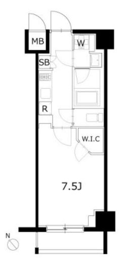 KDXレジデンス豊洲 423 間取り図