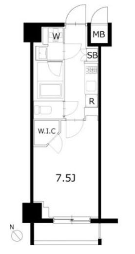 KDXレジデンス豊洲 714 間取り図