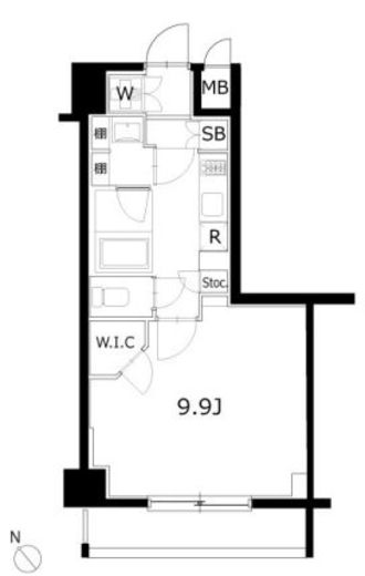 KDXレジデンス豊洲 807 間取り図