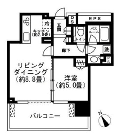 シティタワー目黒 14階 間取り図