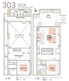 TOKI-ON西麻布 303 間取り図