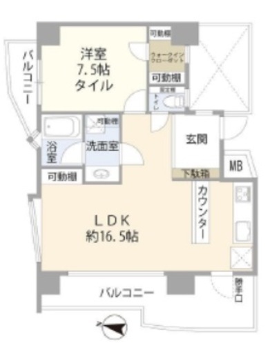 朝日サテライト原宿 10階 間取り図