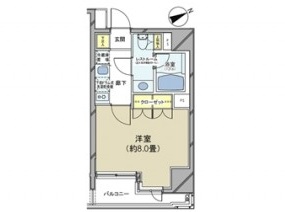 カスタリア日本橋 1204 間取り図