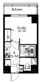 エスティメゾン戸越 214 間取り図