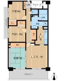 アソシエール野方 307 間取り図