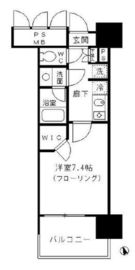 フォンテーヌ芝浦 1405 間取り図