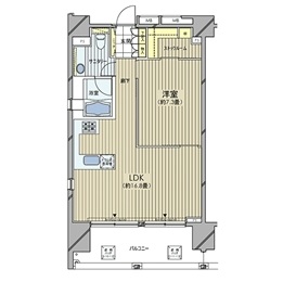 カスタリア麻布十番七面坂 1004 間取り図