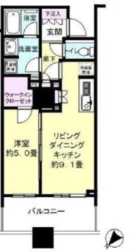 ブリリア有明スカイタワー 24階 間取り図