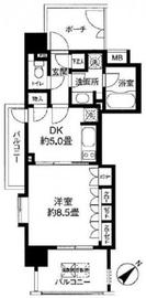 ライオンズシティ白金高輪 301 間取り図