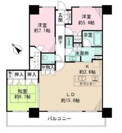 キャナルファーストタワー 19階 間取り図