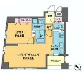 カスタリア茅場町 305 間取り図