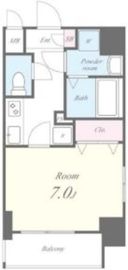 グランクール高輪 602 間取り図