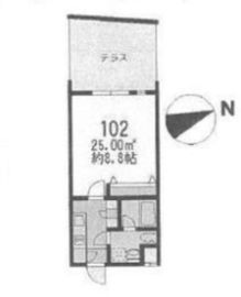 ラフィーヌ駒場クラシック 102 間取り図