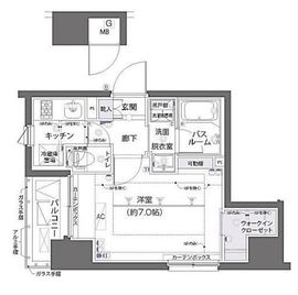 ZOOM両国 2階 間取り図