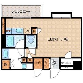 ナーベルお茶の水 1007 間取り図