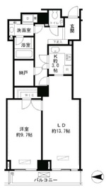 恵比寿ガーデンテラス弐番館 1306 間取り図