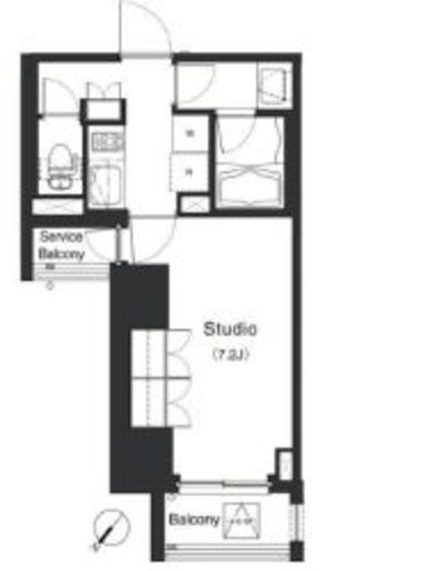 La Douceur巣鴨 (ラドゥセール巣鴨) 401 間取り図