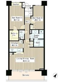 クラッサ目黒 507 間取り図