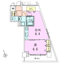 銀座レジデンス伍番館 1301 間取り図