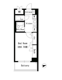 協和高輪マンション 1101 間取り図