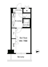 協和高輪マンション 702 間取り図