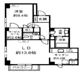 ブルグ池田山 205 間取り図