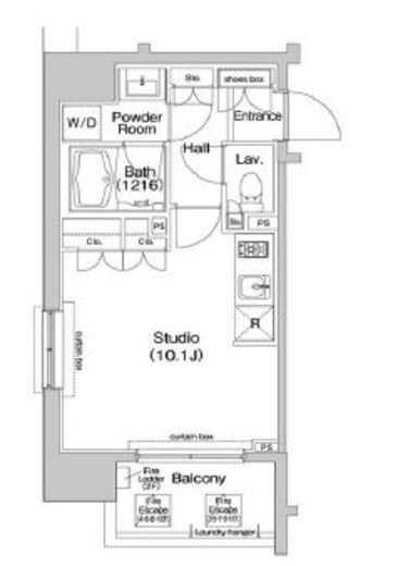 コンフォリア東池袋イースト 1102 間取り図