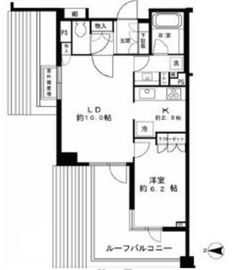 パークハウス飯田橋レジデンス 6階 間取り図