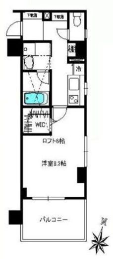 エルミタージュ原宿 503 間取り図