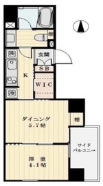 パークリュクス渋谷西原 4階 間取り図