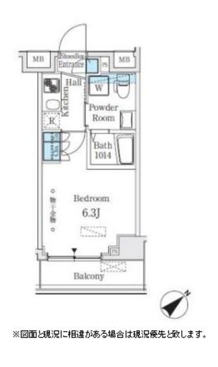 コージーコート島津山 405 間取り図