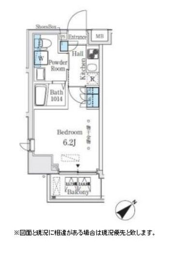 コージーコート島津山 304 間取り図