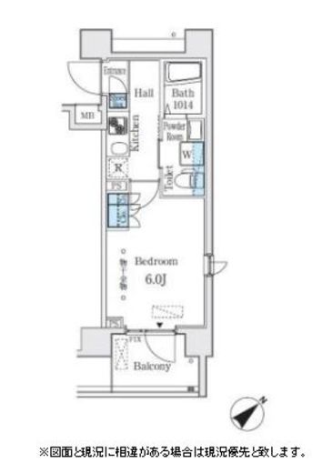 コージーコート島津山 1004 間取り図
