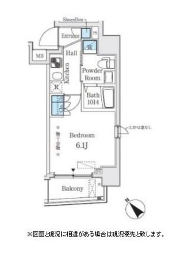 コージーコート島津山 403 間取り図
