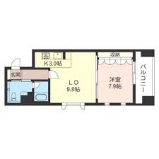 イニシアクラウド渋谷笹塚 1606 間取り図