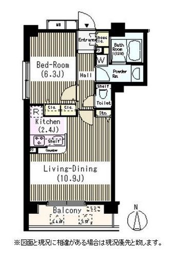 クラッサ中野 204 間取り図