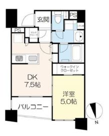 イニシアイオ高田馬場 5階 間取り図