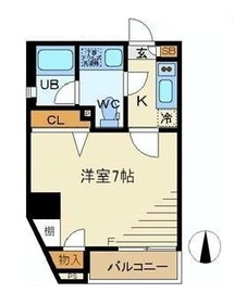 ベルファース新富町 201 間取り図