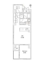 カーササクシード麻布十番 201 間取り図