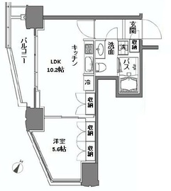 シティタワー新宿新都心 6階 間取り図