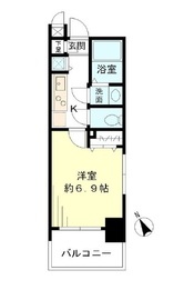 レジデンシア麻布十番 1006 間取り図