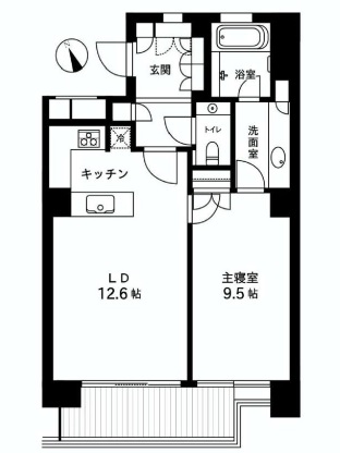 フォレセーヌ霊南坂レジデンス 402 間取り図