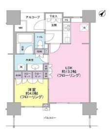 ドレッセ戸越公園プレヴィ 6階 間取り図