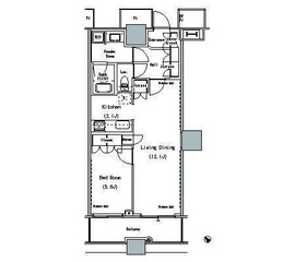 ザ・東京タワーズ ミッドタワー 18階 間取り図